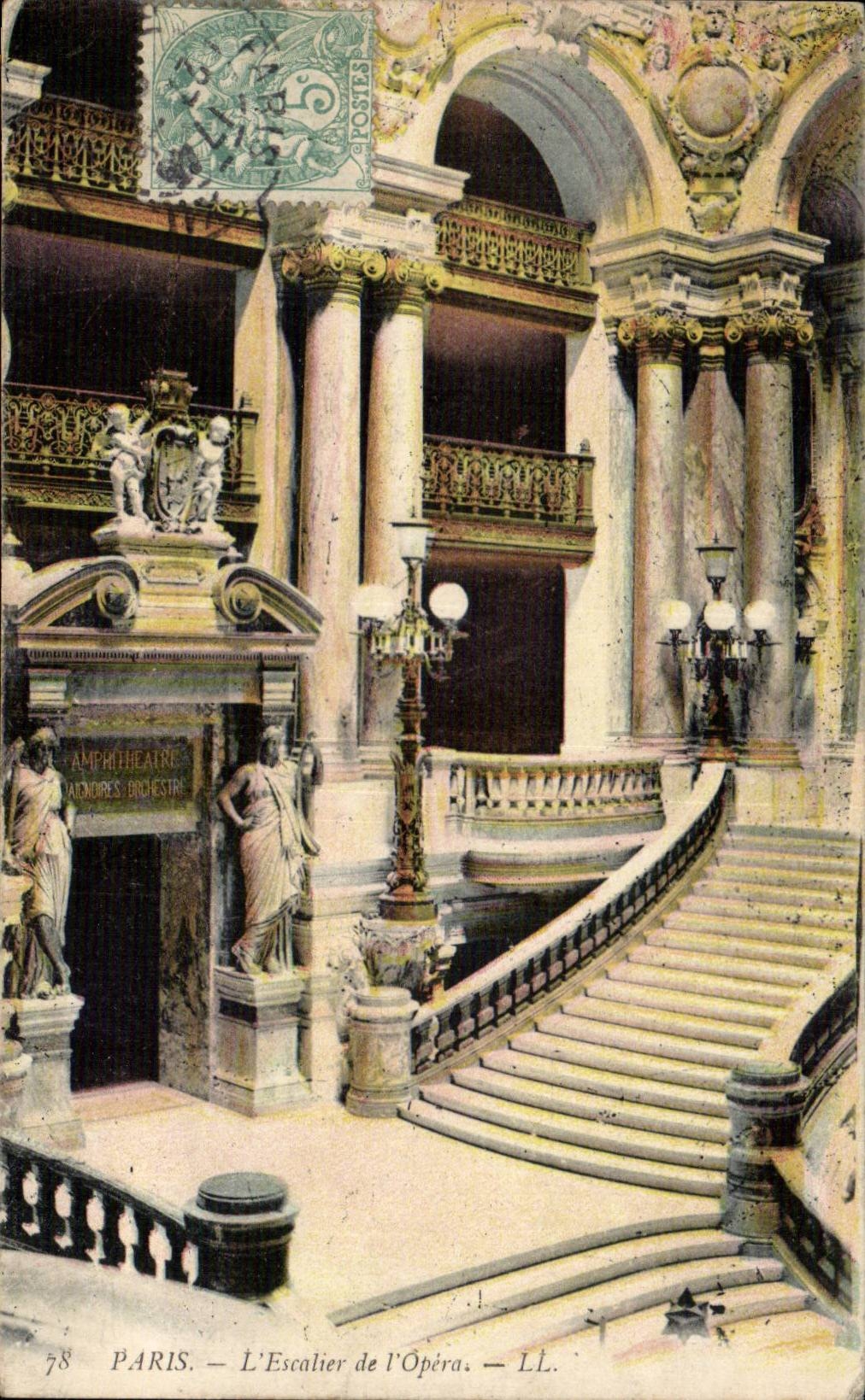 Paris - 9 - L'Escalier de l'Opera - CPA 