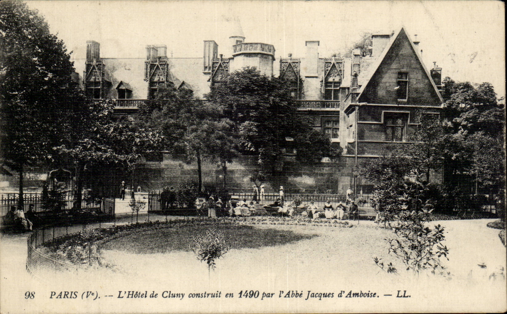 Paris - 5 - L'Hotel de Cluny construit en 1490 - CPA 