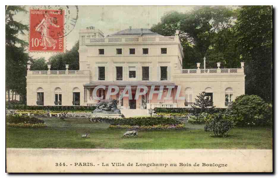Paris - 16 - Bois de Boulogne - La Villa de Longchamp - CPA 