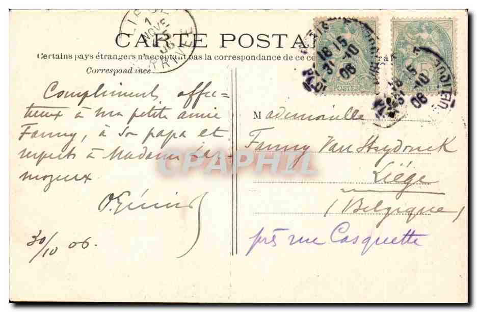 Paris - 18 - Boulevard Montmartre - CPA  — Rückseite