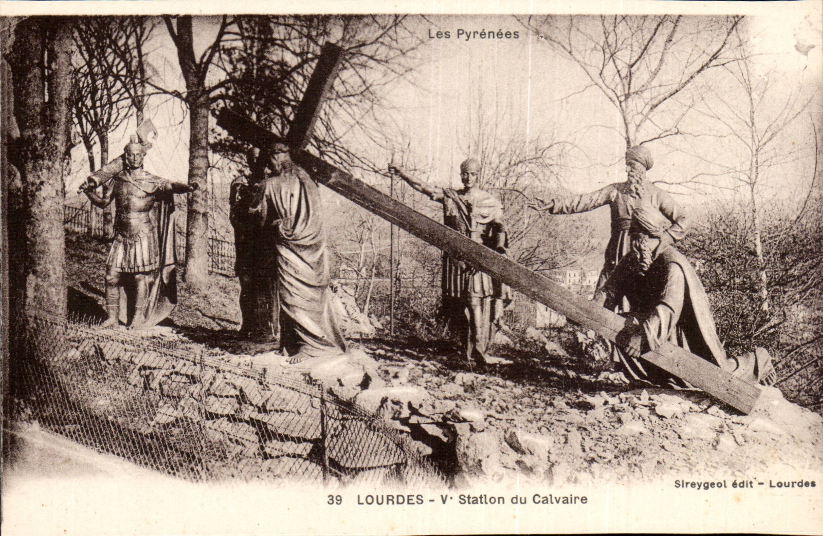 Lourdes - V Station du Calvaire CPA 