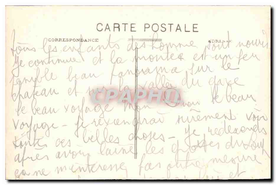 Lourdes - IV Station du Calvaire CPA  — Verso