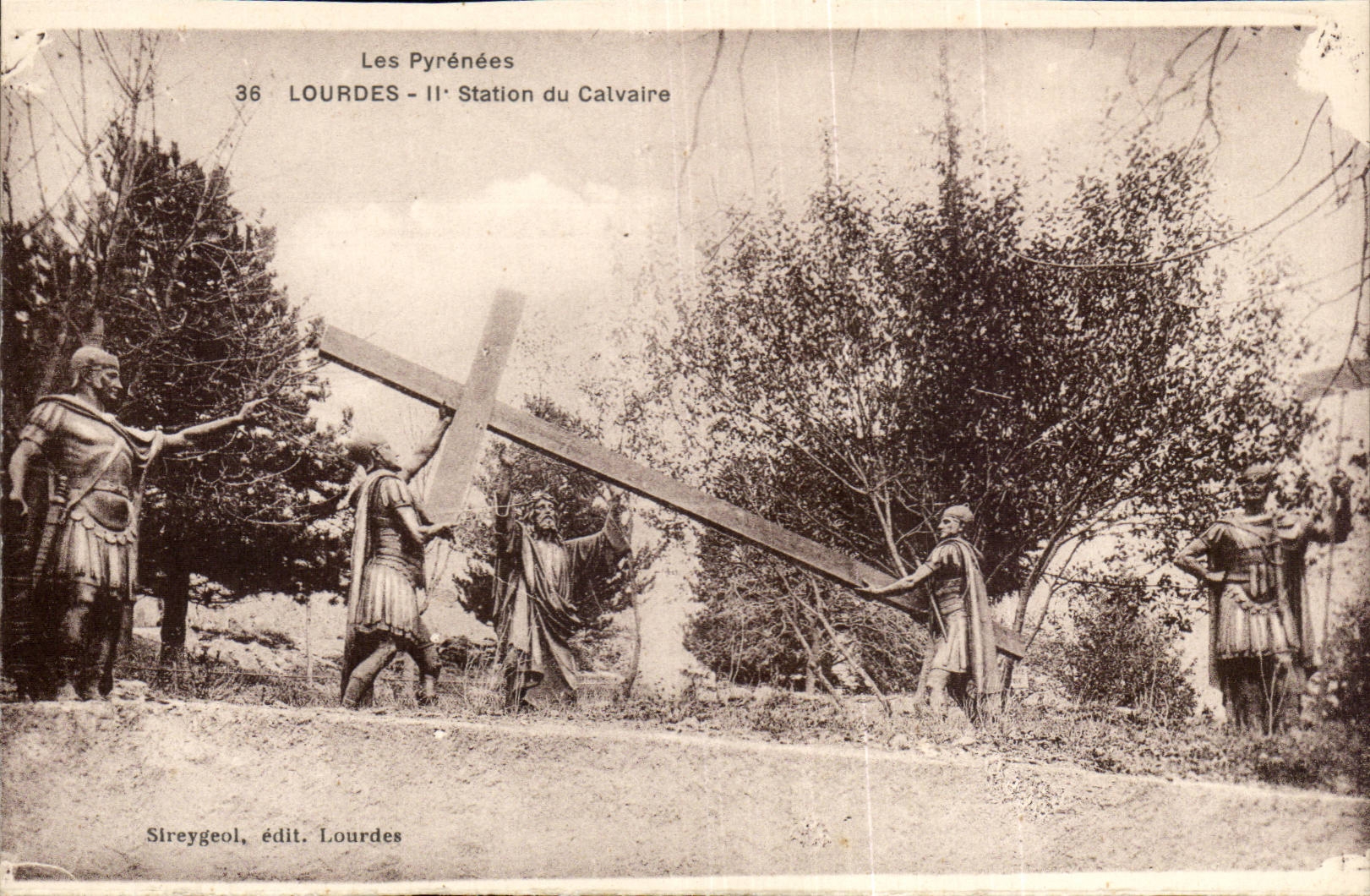 Lourdes - II Station du Calvaire CPA 