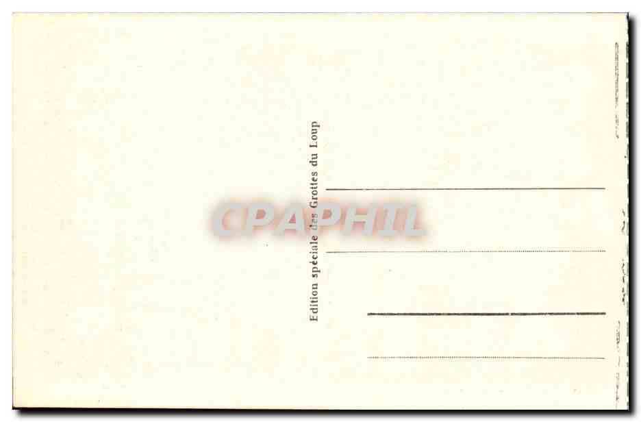 Lourdes - Les Grottes du Loup - L'Entree les Grottes CPA  — Verso