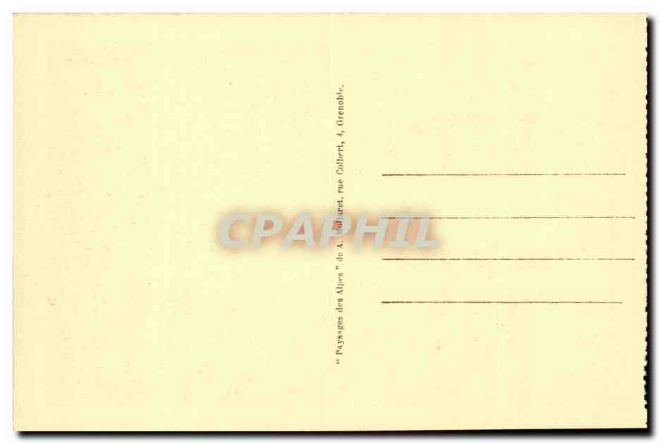 Grenoble - Le Teleferique de la Bastille - Les Quais - L'Hotel de Ville CPA  — Verso