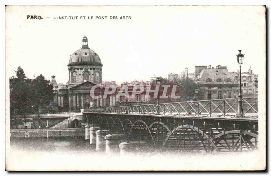 Paris - L'Institute et le Pont des Arts - CPA 