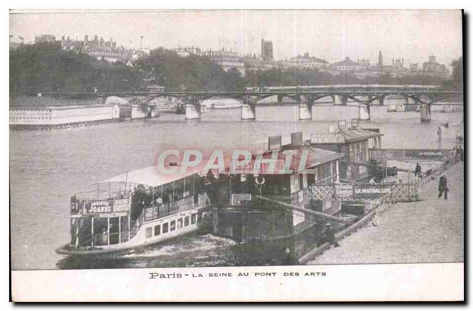 Paris - La Seine au Pont des Arts - CPA 
