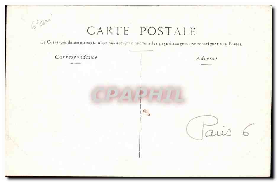Paris - La Seine au Pont des Arts - CPA  — Rückseite