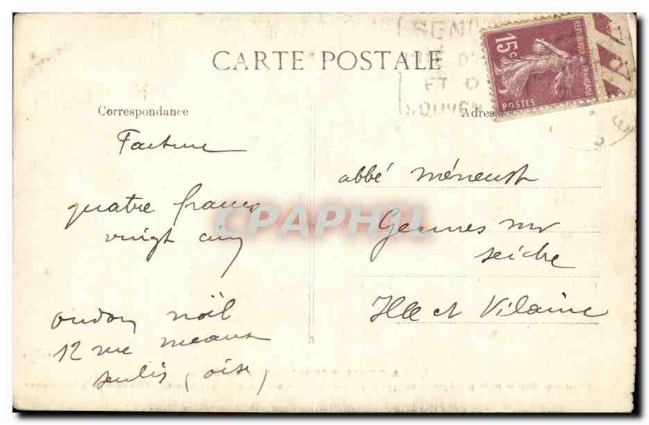 Paris - 1 - La Conciergerie - Salle des Gardes - CPA  — Rückseite