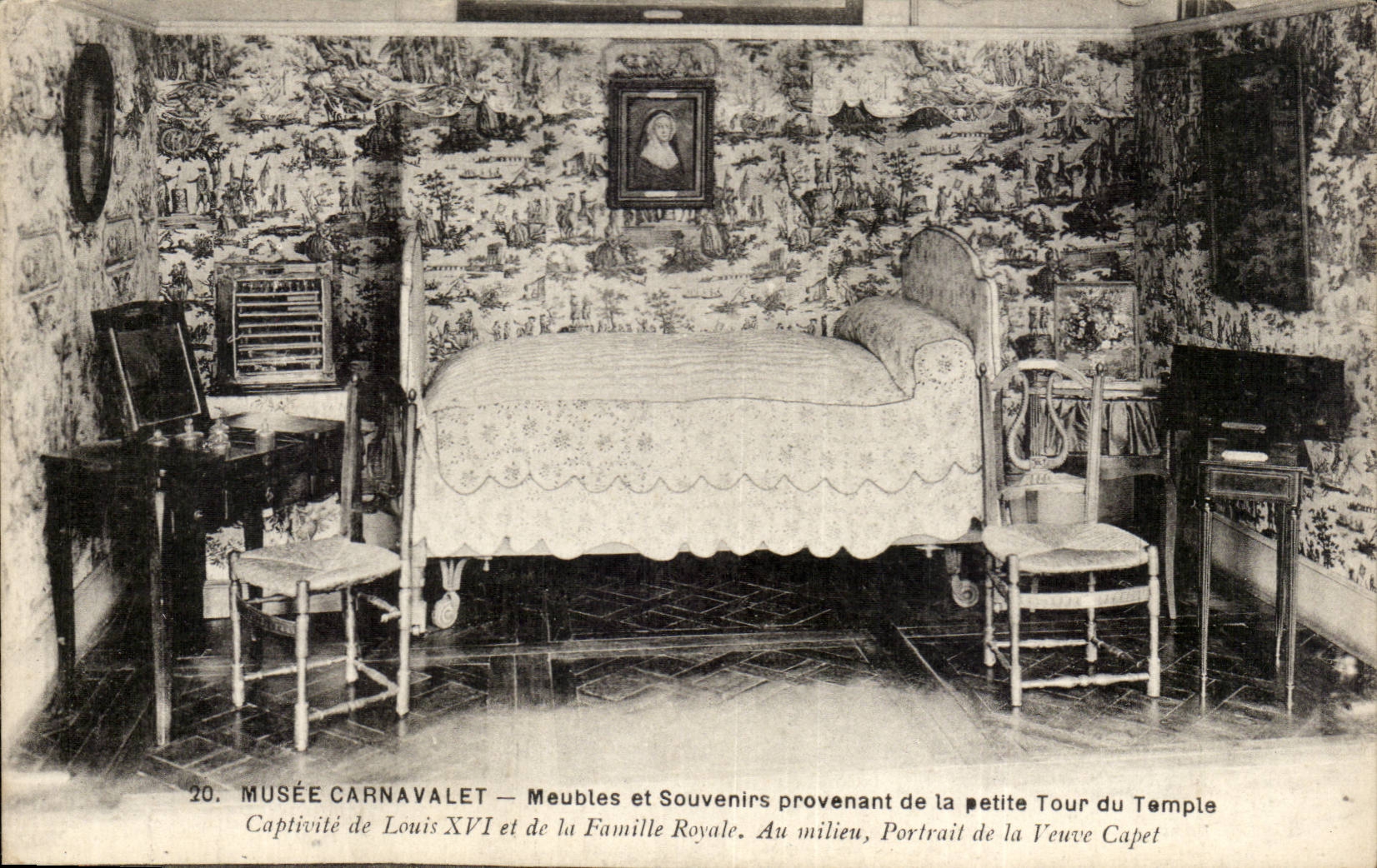 Paris - 3 - Musee Carnavalet - Meubles et Souvenir provenant de la petite Tour du Temple - CPA 