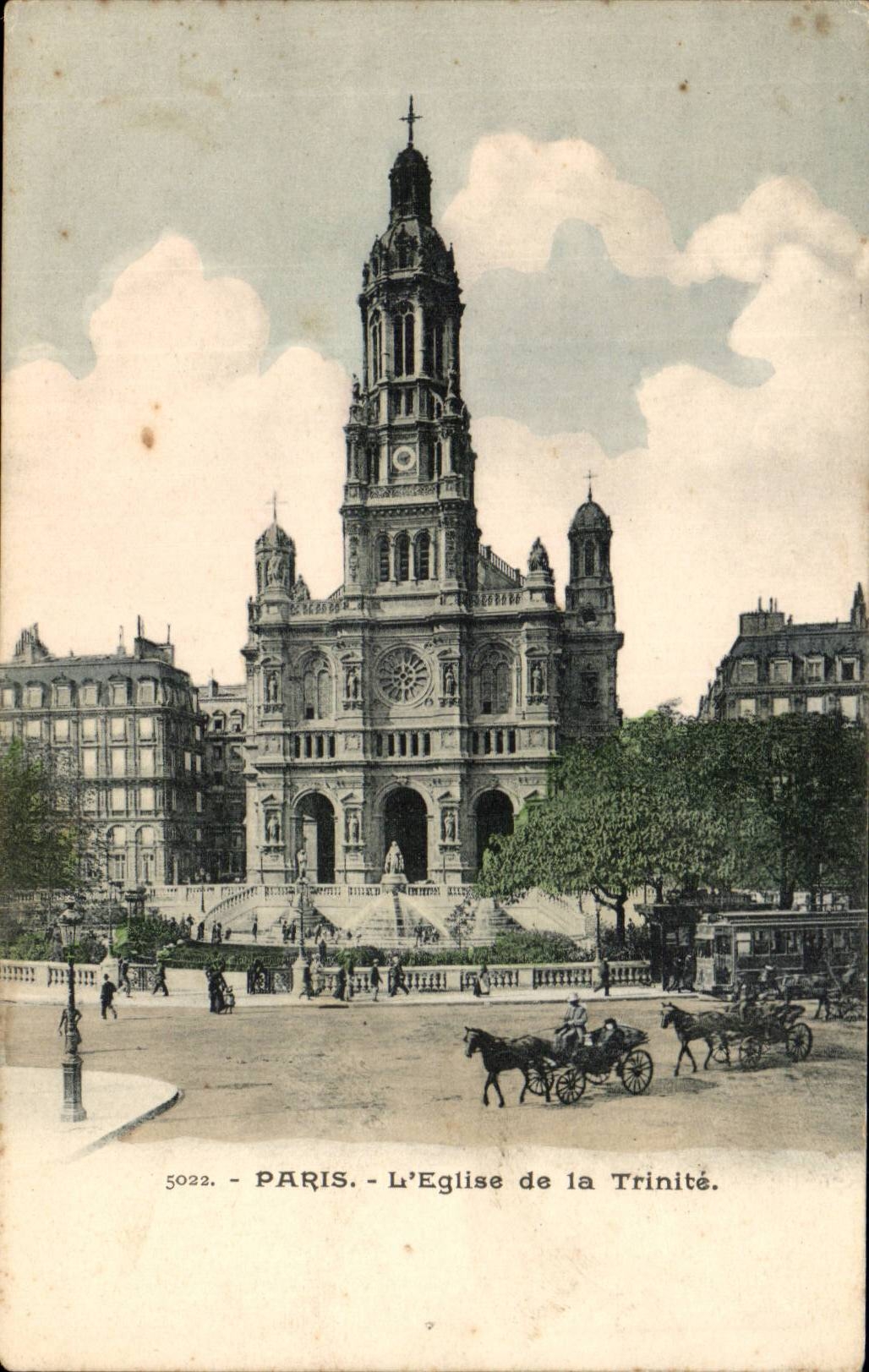 Paris - 6 - L'Eglise de la Trinite - CPA 