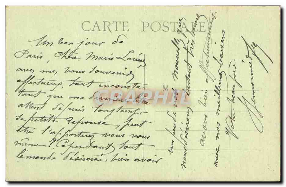 Paris - 8 - Sous L'Arc de Triomphe - Tombe de Soldat Inconnu - CPA  — Rückseite