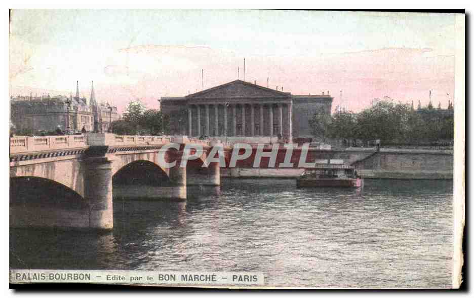 Paris - 1 - Palais Bourbon - Edite par le Bon Marche - CPA 