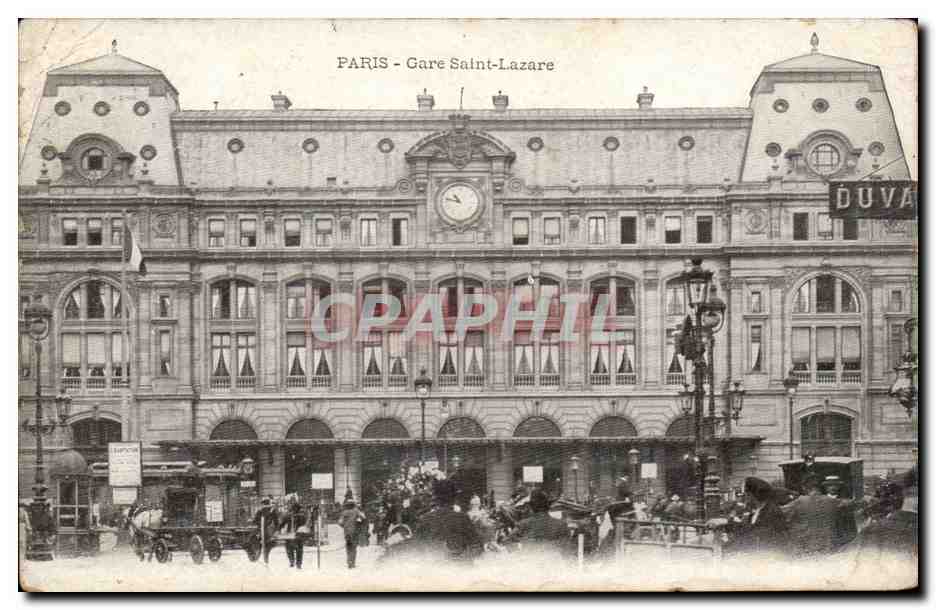 Paris - 8 - Gare Saint Lazare - CPA 