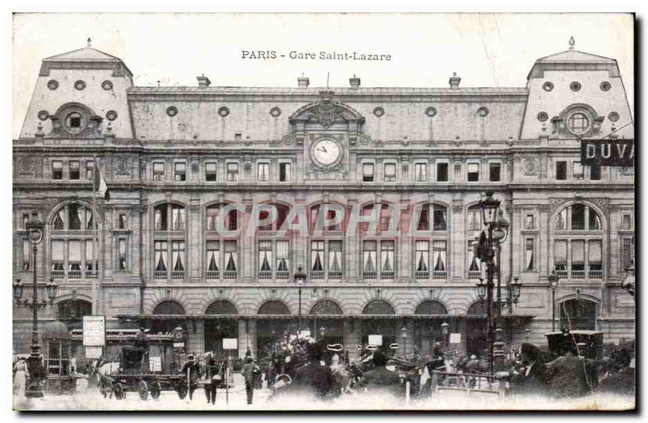 Paris - 8 - Gare Saint Lazare - CPA 