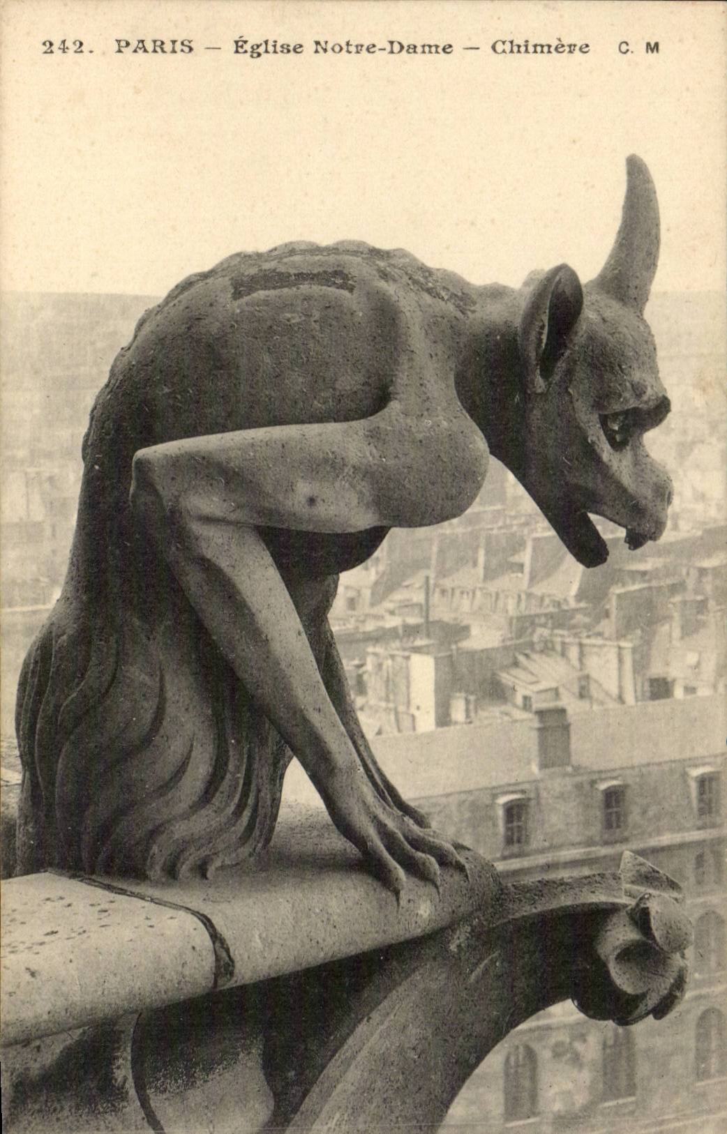 Paris - 4 - Notre Dame - Chimere - CPA 