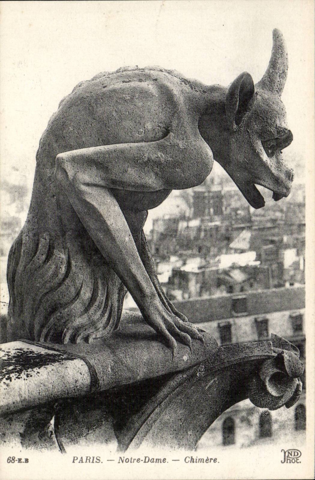 Paris - 4 - Notre Dame - Chimere - CPA 
