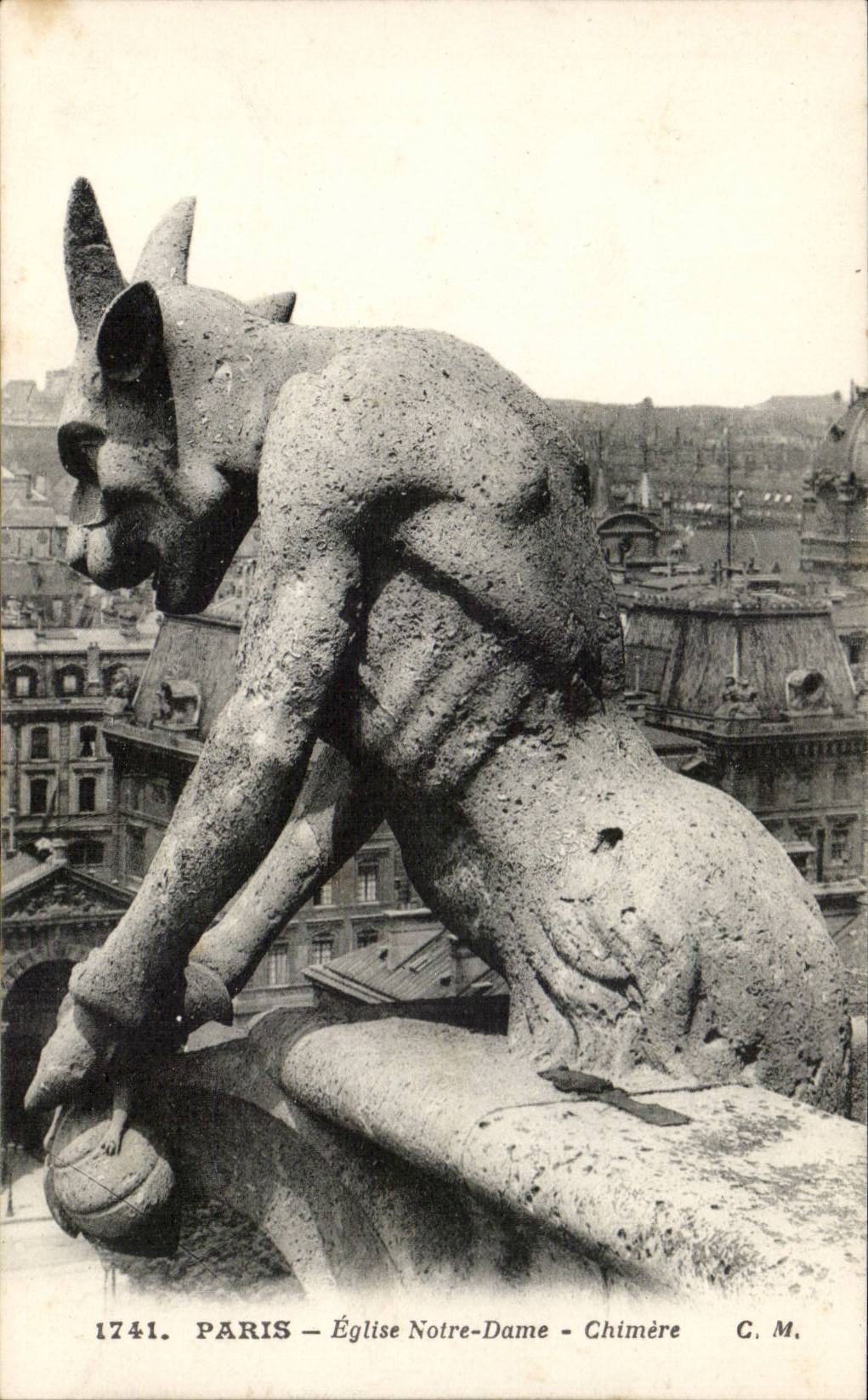 Paris - 4 - Notre Dame - Chimere - CPA 