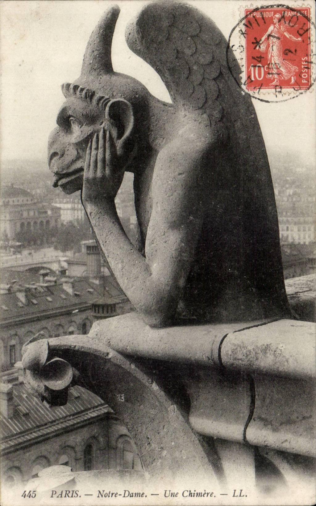 Paris - 4 - Notre Dame - Chimere - CPA 