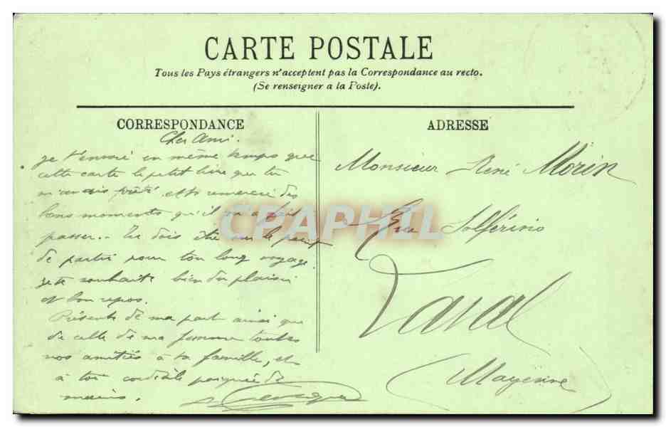 Paris - 4 - Notre Dame - Chimere - CPA  — Verso