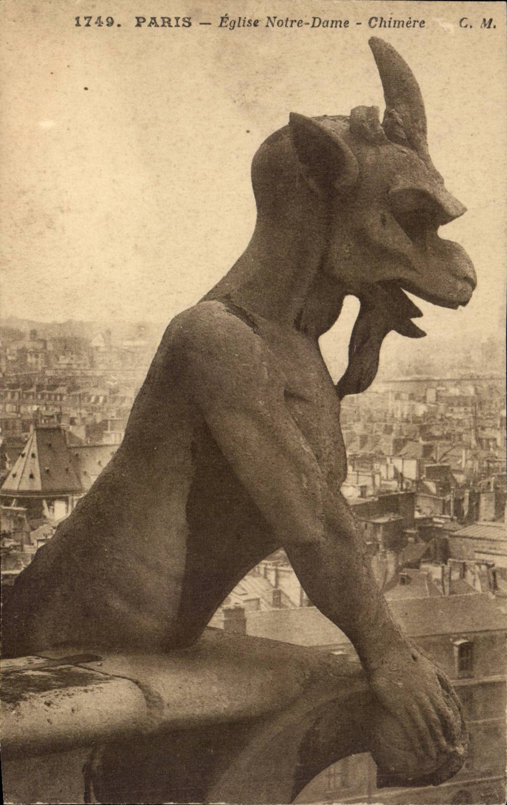 Paris - 4 - Notre Dame - Chimere - CPA 