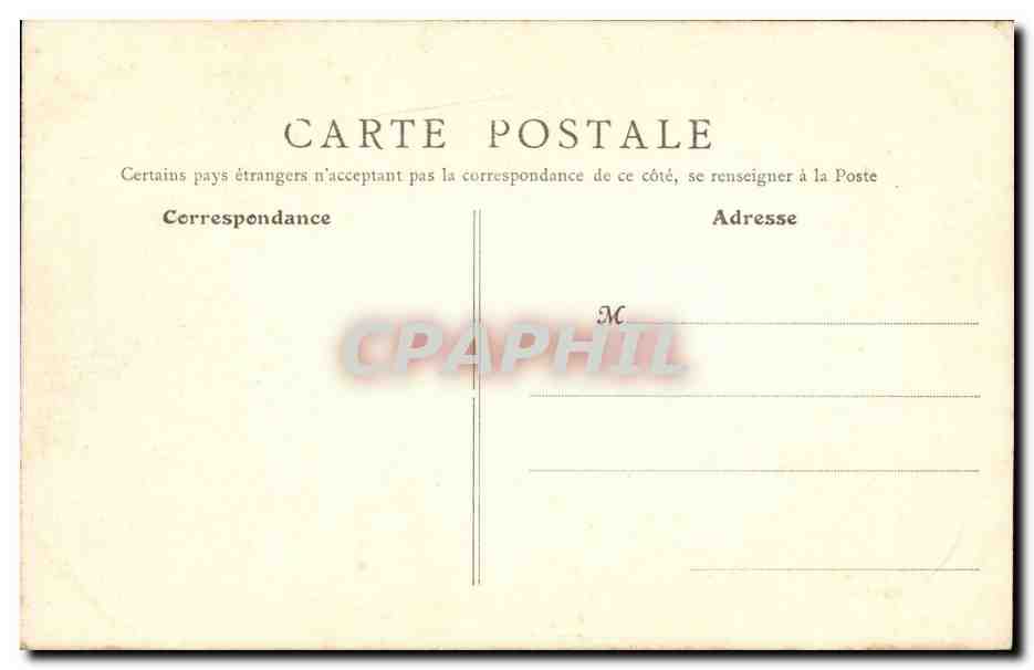 Paris -1 - Statue d'Alfred de Musset - CPA  — Verso