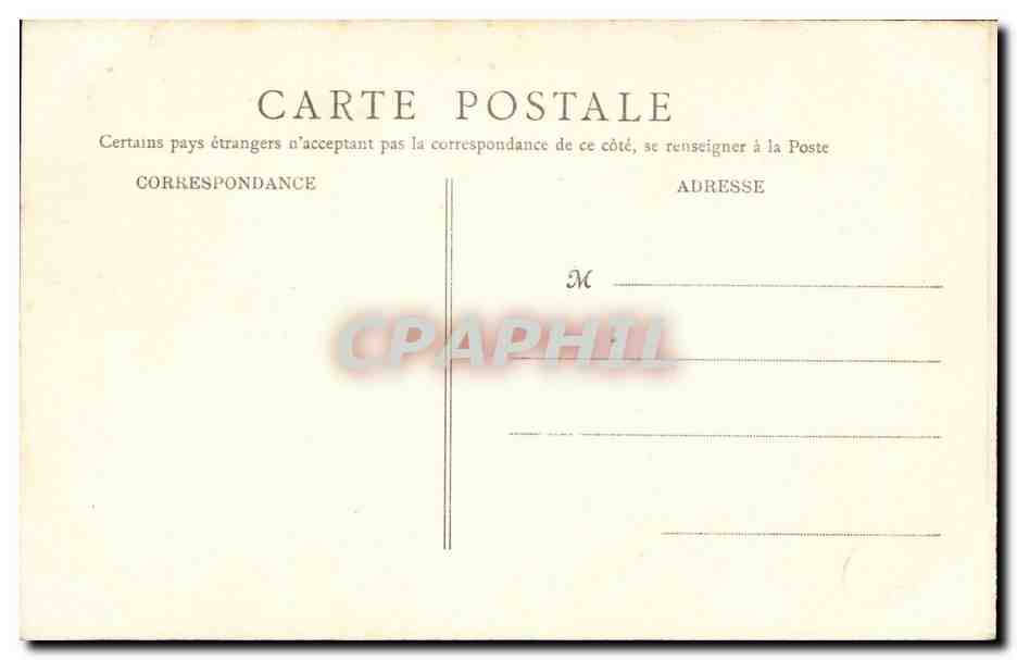 Paris - 8 - Ville de Strasbourg - Place de la Concorde - CPA  — Verso