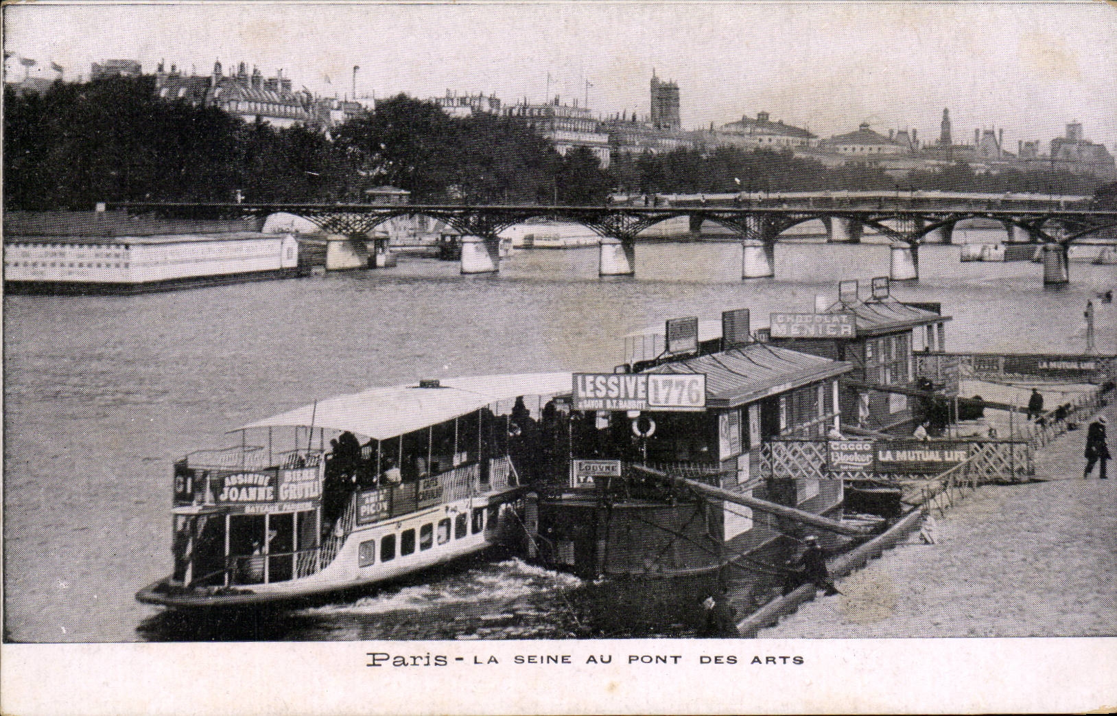 Paris - 1 - La Seine au pont des Arts - 