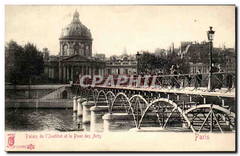 Paris - 1 - L'Institut et Pont des Arts - CPA 