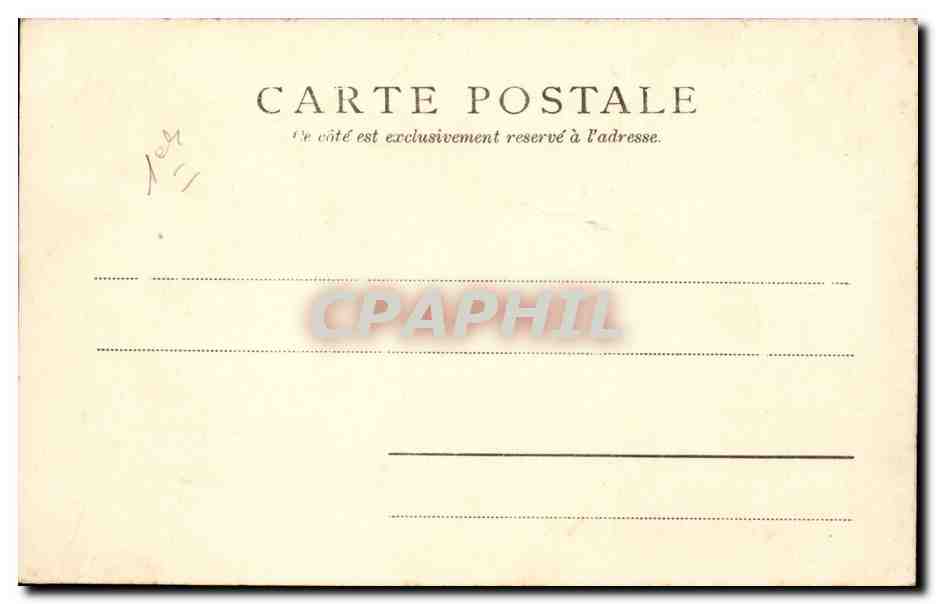 Paris - 1 - L'Institut et Pont des Arts - CPA  — Verso