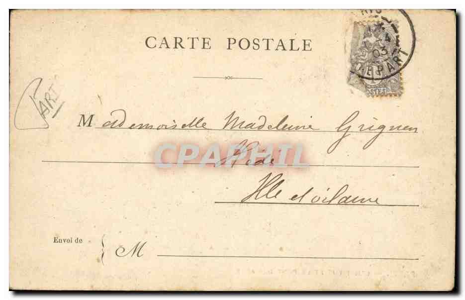 Paris - 1 - L'Institut et Pont des Arts - CPA  — Verso