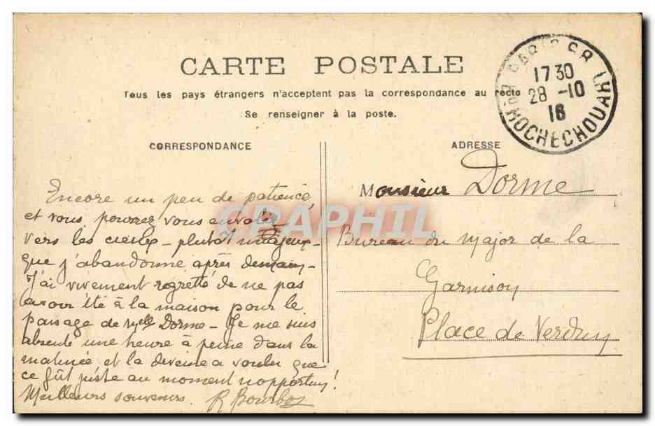 Paris - 1 - L'Institut de France et Pont des Arts - Elixir Combier - CPA  — Verso