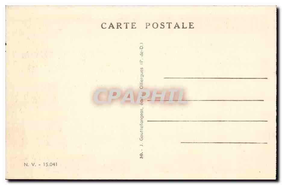 Vichy - Le Casino Illumine CPA  — Verso