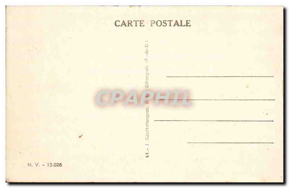 Vichy - Pavillon de Madame de Seviane CPA  — Verso