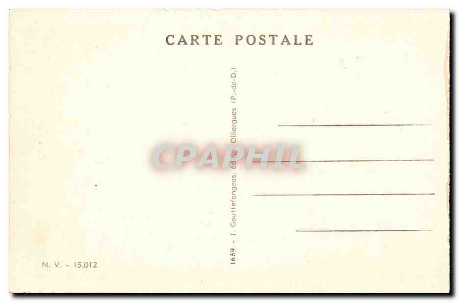 Vichy - Embarcadere de canotage sur l'Allier CPA  — Verso