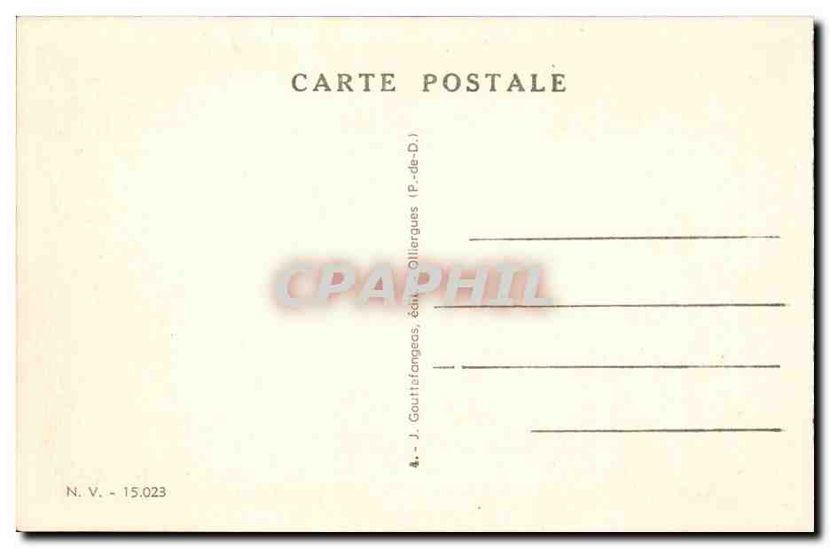 Vichy - Salle des Fetes du Grand casino CPA  — Verso