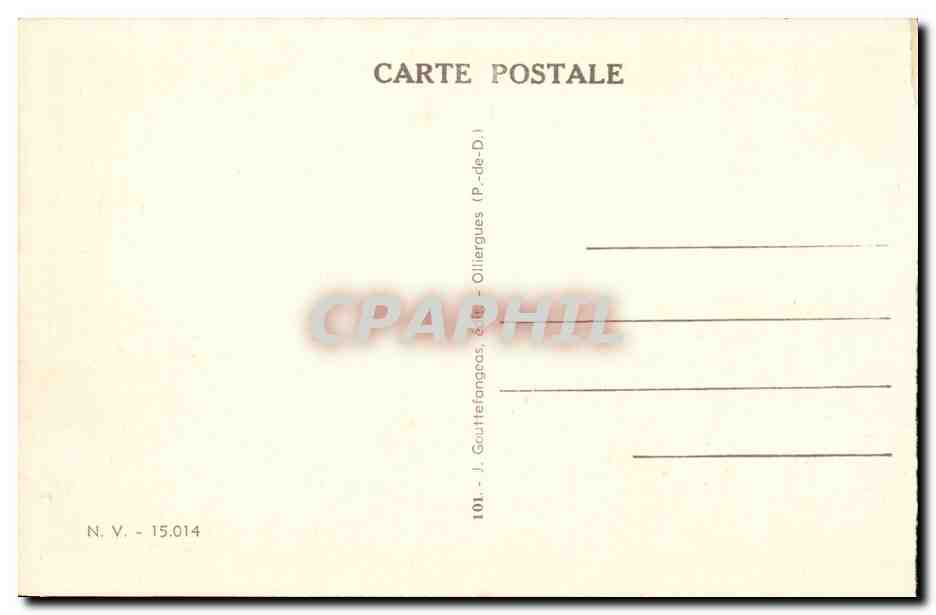 Vichy - Etablissement Thermal de 1er Classe CPA  — Rückseite
