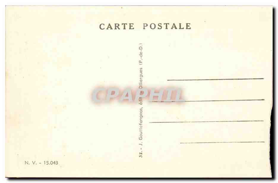 Vichy - Le Nouveau Pont sur l'Alier CPA  — Verso