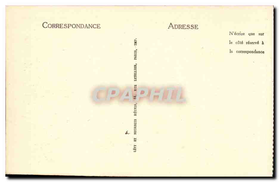 Lourdes - Benediction des Malades CPA  — Verso