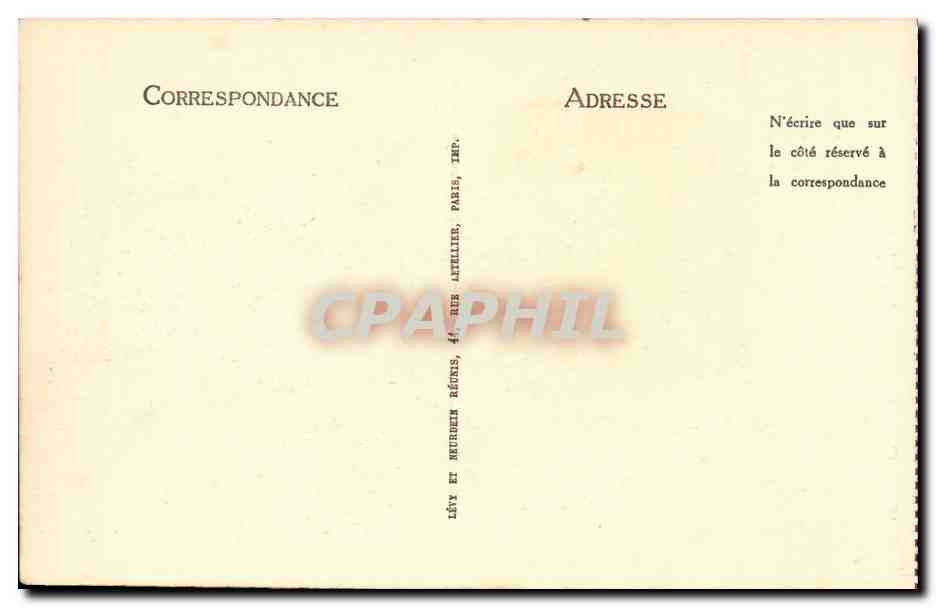 Lourdes - Vue Generale et le Pic du Jer CPA  — Verso