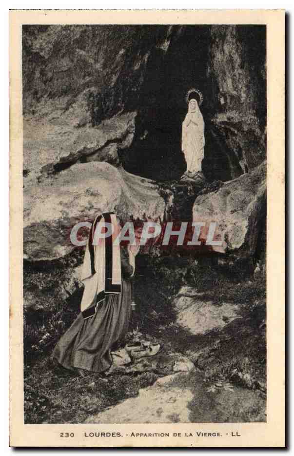 Lourdes - Apparition de la Vierge CPA 