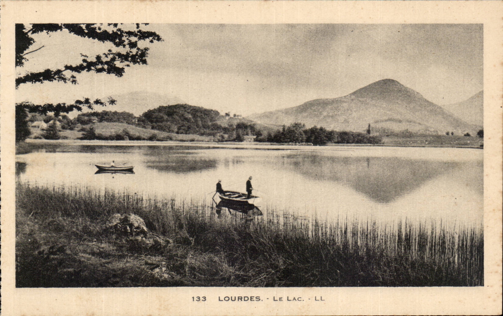 Lourdes - Le Lac - bateau - boat CPA 