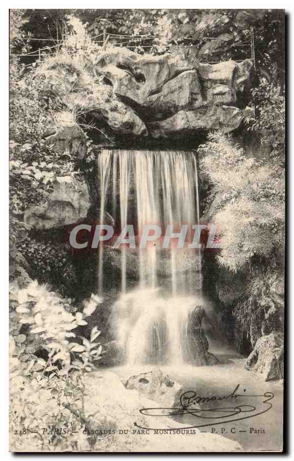 Paris - 14 - Parc Montsouris - Les Cascades CPA 