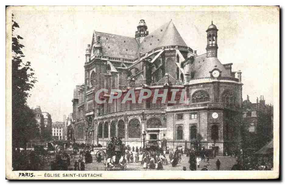 Paris - 1 - Eglise Saint Eustache - CPA 