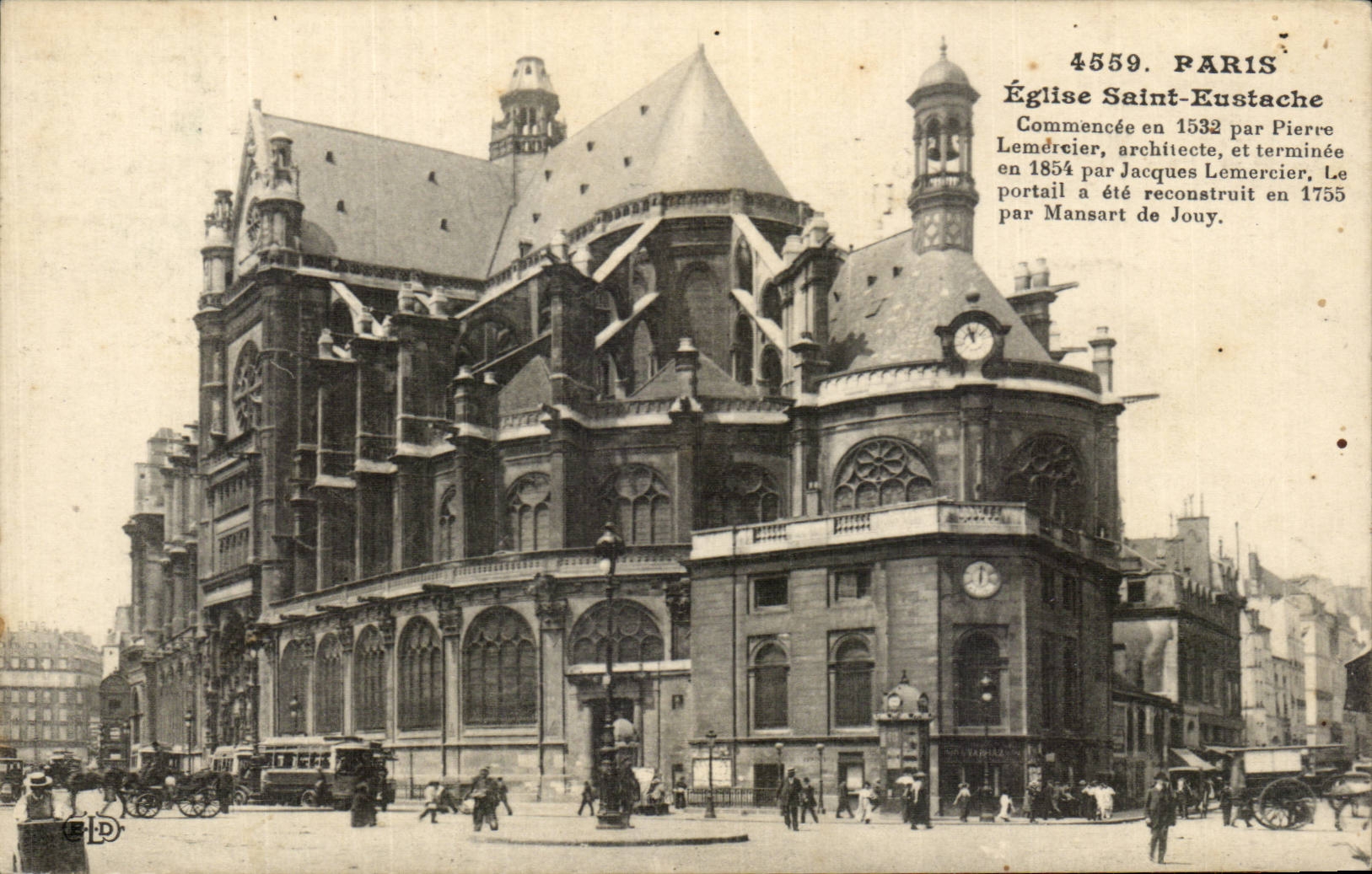 Paris - 1 - Eglise Saint Eustache - CPA 