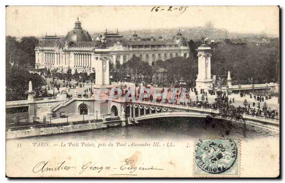 Paris - 8 - Le Petit Palais - pres du Pont Alexandre III - CPA 
