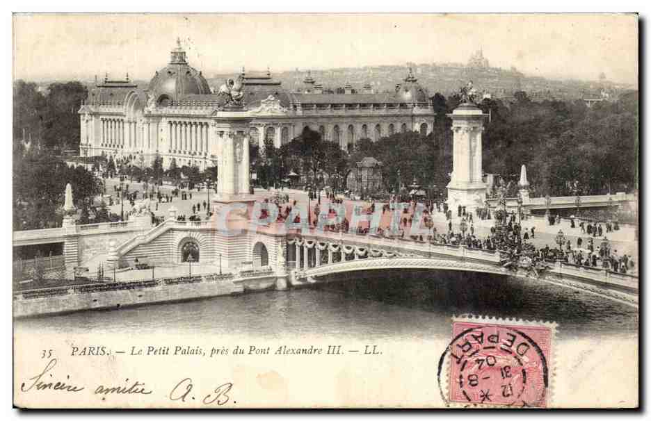 Paris - 8 - Le Petit Palais - pres du Pont Alexandre III - CPA 