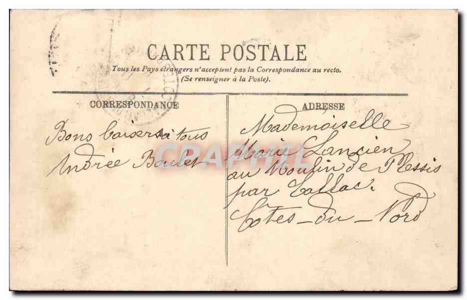Paris - 1 - La Conciergerie - CPA  — Rückseite