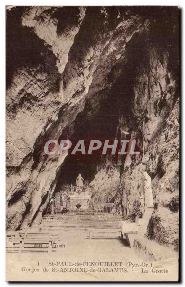 CPA St paul de Fenouillet Gorges de St Antoine de Galamus La grotte