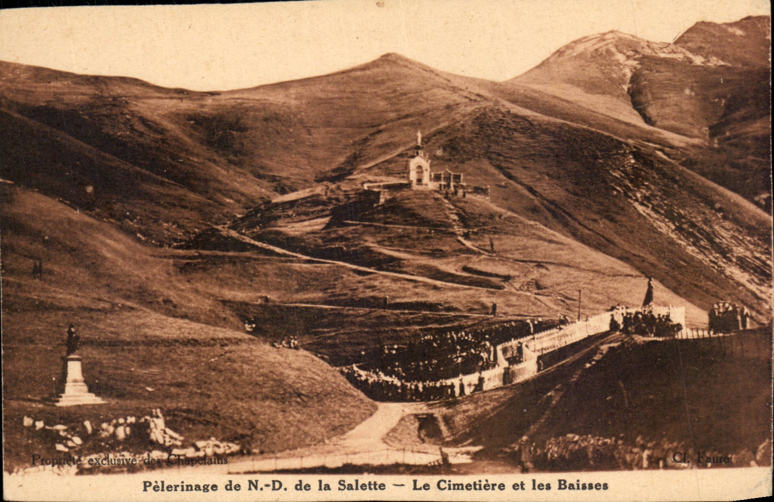 Pèlerinage de N.-D. de la Salette — Le Cimetière et les Baisses — Cl. Faure